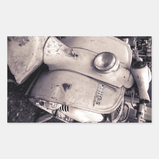Sticker Rectangulaire Lambretta 150 ld (Devant)