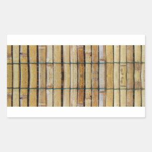Sticker Rectangulaire Lamelles en bois antiques en bois de bois de