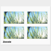Sticker Rectangulaire Lames éclairées (Feuille)