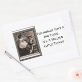 Sticker Rectangulaire L'amitié n'est pas une grande chose (Enveloppe)