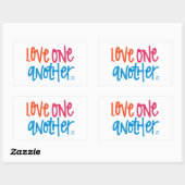 Sticker Rectangulaire L'amour (Feuille)