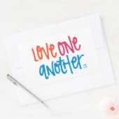 Sticker Rectangulaire L'amour (Enveloppe)
