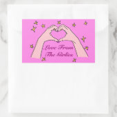 Sticker Rectangulaire L'Amour De L'Autocollant Filles (Sac)