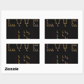 Sticker Rectangulaire L'amour est (Feuille)