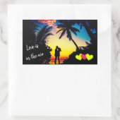 Sticker Rectangulaire L'amour est dans l'air (Sac)