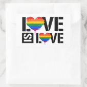 Sticker Rectangulaire L'amour est l'amour (Sac)