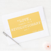 STICKER RECTANGULAIRE "L'AMOUR, LUI-MÊME, EST UN ACTE RÉVOLUTIONNAIRE" S (Enveloppe)