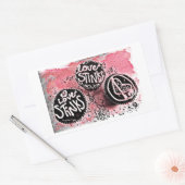 Sticker Rectangulaire L'amour pue (Enveloppe)