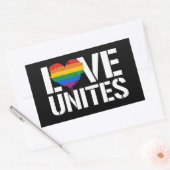 Sticker Rectangulaire L'amour unit (Enveloppe)