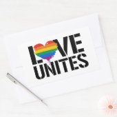 Sticker Rectangulaire L'amour unit (Enveloppe)