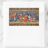 Sticker Rectangulaire Lancelot du lac dans le tournoi de Camelot (Sac)
