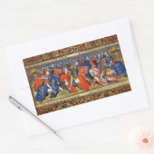 Sticker Rectangulaire Lancelot du lac dans le tournoi de Camelot (Enveloppe)