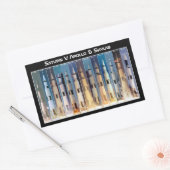 Sticker Rectangulaire Lancement de la fusée Saturn V Moon (Enveloppe)