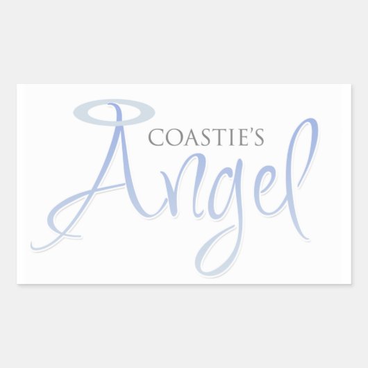 Sticker Rectangulaire L'ange de Coastie (Devant)