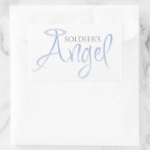 Sticker Rectangulaire L'ange du soldat (Sac)