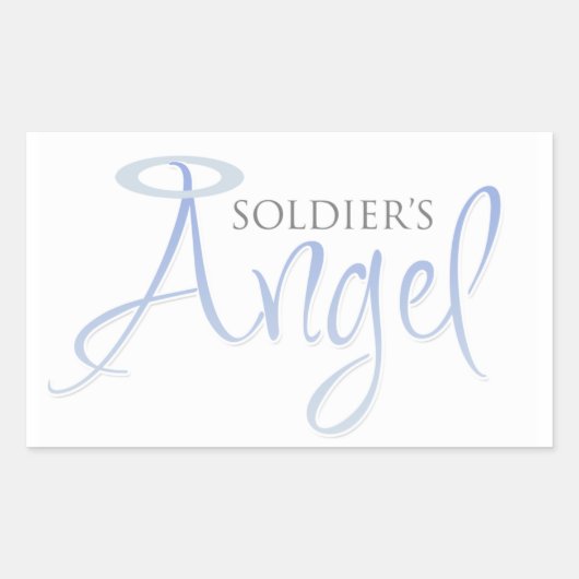 Sticker Rectangulaire L'ange du soldat (Devant)