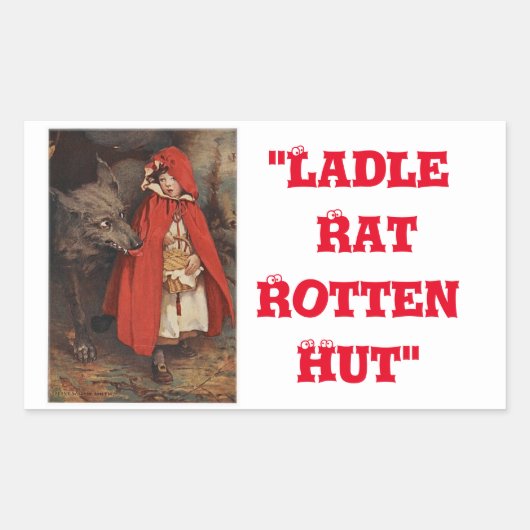 Sticker Rectangulaire "Langue angoisse" (Devant)