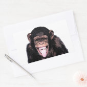 Sticker Rectangulaire Langue du chimpanzé (Enveloppe)