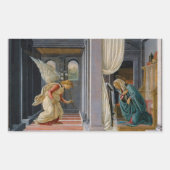 Sticker Rectangulaire L'Annonciation de Sandro Botticelli (Devant)