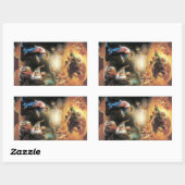 Sticker Rectangulaire L'Annonciation par Anton Raphael Mengs (Feuille)
