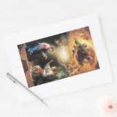 Sticker Rectangulaire L'Annonciation par Anton Raphael Mengs (Enveloppe)