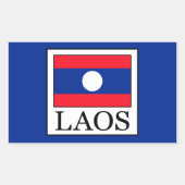 Sticker Rectangulaire Laos (Devant)