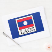 Sticker Rectangulaire Laos (Enveloppe)