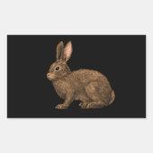 Sticker Rectangulaire Lapin 2 (Devant)