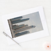 Sticker Rectangulaire L'architecture de Dubai Marina (Enveloppe)