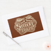 Sticker Rectangulaire Larmes Savourantes Étudiantes Main Dessinée (Enveloppe)