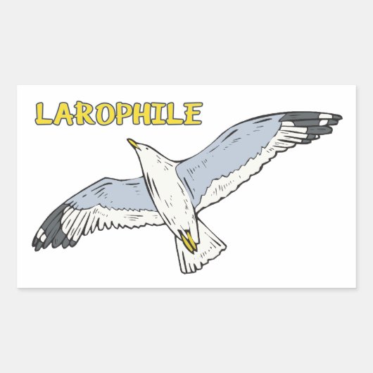 Sticker Rectangulaire Larophile (Devant)