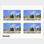 Sticker Rectangulaire L'art balinais (Feuille)