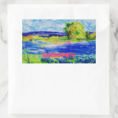 Sticker Rectangulaire l'art bluebonnet (Sac)