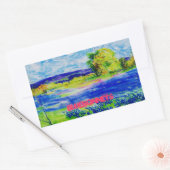 Sticker Rectangulaire l'art bluebonnet (Enveloppe)