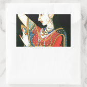 Sticker Rectangulaire L'art moghol (Sac)