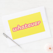 Sticker Rectangulaire L'art "Quoi que ce soit" (Enveloppe)
