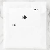 Sticker Rectangulaire L'as des pique (Sac)