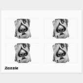 Sticker Rectangulaire L'as des pique crâne (Feuille)