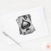 Sticker Rectangulaire L'as des pique crâne (Enveloppe)