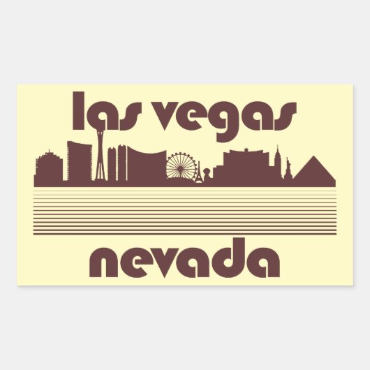 Sticker Rectangulaire Las Vegas Nevada (Devant)