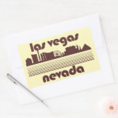Sticker Rectangulaire Las Vegas Nevada (Enveloppe)