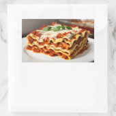 Sticker Rectangulaire Lasagne (Sac)