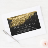 Sticker Rectangulaire Lash Extension maquillage Beauté Gold Confetti Noi (Enveloppe)