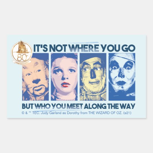 Sticker Rectangulaire L'Assistant D'Oz™ | Qui Vous Rencontrez En Chemin (Devant)