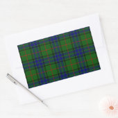 Sticker Rectangulaire Lauder tartan bleu vert plaid (Enveloppe)