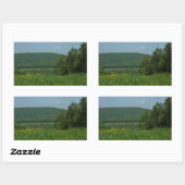 Sticker Rectangulaire Laurel Highlands Pennsylvania Summer Photography (Feuille)