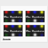 Sticker Rectangulaire L'autocollant de revolvers (Feuille)
