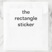 Sticker Rectangulaire l'autocollant du rectangle (Sac)