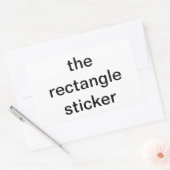 Sticker Rectangulaire l'autocollant du rectangle (Enveloppe)