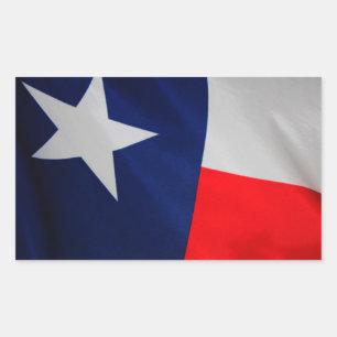 Sticker Rectangulaire L'autocollant Texas Flag